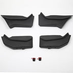 Door Side Pocket Storage Box Insert Tray for Tesla Model Y Juniper 4PCS 2026 2025 Door Pocket Liner with Emergency Release Access for Model Y Juniper Accessories Full-Cover TPE (Juniper-upgrade)