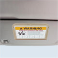 Car Sun Visor Organizer, Car Registration Holder with Parking Number Sticker, Self-Adhesive Card Pocket Storage Organizer to Keep Things Tidy (Beige)