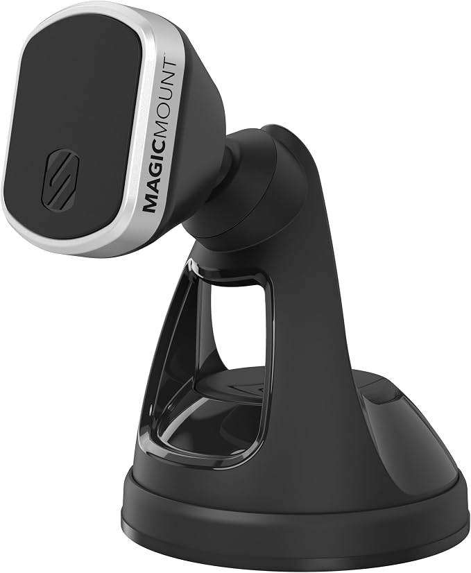 MM2WDSR-SP MagicMount Pro Magnetic Car Phone Holder - Strong Magnet Mount for iPhone and Android - Secure Magnetic Cell Phone Mount for Car Window or Dash - Universal 360° Adjustable Head