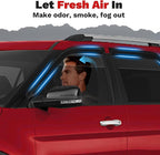 Explorer Rain Guards - Window Visors for Ford Explorer 2011-2019, Outside-Mount Tape-On Side Window Wind Deflectors for Explorer Accessories, Vent Visors Shades Rainproof 4PCS