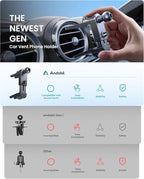 Universal Car Phone Holder [Round Vent Friendly] Phone Mount for Car Circle Vent, Sturdy Clip 360° Rotation Cell Phone Car Holder Mount for Ford Mercedes Benz Toyota BMW fit iPhone Samsung