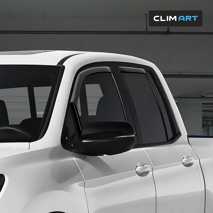 in-Channel Incredibly Durable Rain Guards for Honda Ridgeline 2017-2026, Original Window Deflectors, Vent Window Visors, Vent Deflector, 4 pcs. - 617499