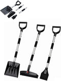 Snow Shovel,Detachable Snow Removal Kit+Snow Brush+Ice Scraper,42-inch,Lightweight and Adjustable,360°Degree Rotating Brush Head,for Car,Garden,Camping,and Snowman Building