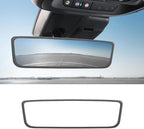Car Rear View Mirror Protector Frame, Silicone Auto Rearview Edge Protection Cover Compatible with Model 3 Model Y, Interior Rear View Trim Frame Decoration, Car Accessories (Gray)