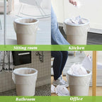 4 Gallon 440 Counts Small Clear Trash Bags Garbage Bags by, Bathroom Trash Can Bin Liners, Small Plastic Bags for home office kitchen (Clear)