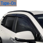4PCS Tape On Window Visors Rain Guards Deflectors for 2019-2025 Toyota Rav4 | Extra Durable Out-Channel Window Deflectors Vent Visors for Rav4 19-25,Rain Deflectors for Car Windows,Shatterproof