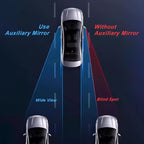 Blind Spot Mirrors 2 Pack, Electroplated Metal Fan-Shaped HD Glass Frameless Convex Side Rear View Mirror, Self-Adhesive Back for Car SUV Truck(style2)