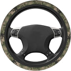 Camo Bigfoot Camo Green Hunting Steering Wheel Cover Car Accessories Cute for Women Girls Girly Universal 15 Inch Neoprene Auto Interior Decor Anti Slip Car Truck Protector