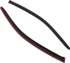 WD2-220 Dark Smoke 2 Pcs Set Window Visor (Outside Mount) Deflector Rain Guard Compatible with 2001-2005 Honda Civic Coupe