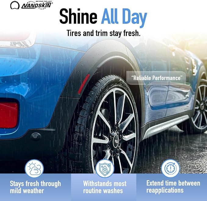 BLUE DRESS Premium Dressing 16 Oz. - Sprayable Interior & Exterior Dressing for Car Detailing | Works on Tire, Vinyl, Rubber, Plastic & Trim | Safe for Cars, Trucks, Motorcycles, RVs & More