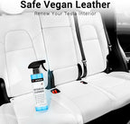 Tesla Seat Cleaner & Stain Remover, Tesla Interior Cleaner for White & Black Vegan Leather | Tesla Model Y Juniper Accessories 2026 & Tesla Model 3 Accessories, S/X/Cybertruck