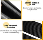 4PCS Car Door Sill Protector, 3D Carbon Fiber Vehicle Entry Edge Guard Trim, Anti-Scratch Automotive Threshold Sill Cover Strips Accessories, Universal for SUV, Sedan, Truck (Black)