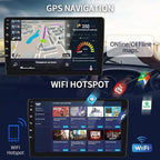 Android 14 Double Din Car Stereo Upgrade Radio for Passat Jetta Tiguan Beetle Golf MK6, 9" Touchscreen Carplay Android Auto GPS WiFi Bluetooth RDS DSP SWC Mirrorlink Mic Backup Camera