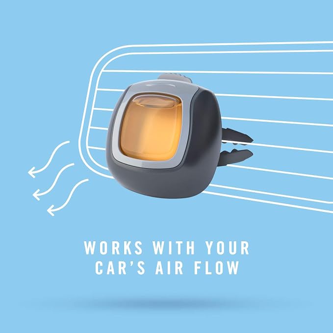 Car Odor-Eliminating Air Freshener Vent Clip with Gain Scent, Moonlight Breeze, 2 count