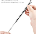CZC AUTO Tire Pressure Gauge Heavy Duty Mechanical Air Gauge Stainless Stem Single Chuck with Pocket Clip for Truck Motorcycle Bike Car RV SUV ATV, 5-50PSI 30-350KPa (5 Pack)