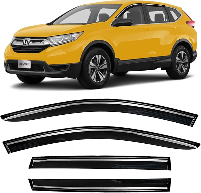 Side Window Visors rain Guards Vent Deflectors for Honda CRV (CR-V) 2017 2018 2019 2020 2021 2022 LX EX EX-L Touring
