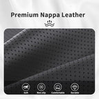 Car Steering Wheel Cover Napa Leather Non Slip Vehicle Steering Wheel Cover Protector, Quick Install Comfy Automotive Interior Decor, Universal fit 14½ to 15 inches Car Pickup SUV 14.5 to 15 inches
