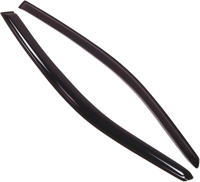 WD2-079 Dark Smoke 2 Pcs Set Window Visor (Outside Mount) Deflector Rain Guard Compatible with 2000-2006 Chevrolet Monte Carlo