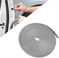 Car Door Protector Edge Guards, Universal Rubber Seal U Shape Car Door Protection, Aluminum Boat Edge Trim Guards No Glue Required, Exterior Accessories Fit for Most Cars, Sedans, SUV (Gray/10FT)