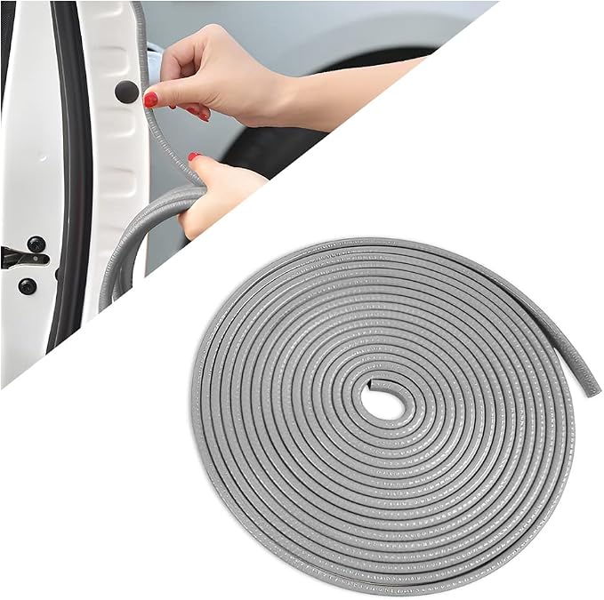 Car Door Edge Guards, 32Ft Universal Rubber Seal Protector U Shape Edge Trim, Gray