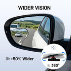 Blind Spot Mirror, 2Pcs Adjustable Car Auxiliary Wide Angle Convex Mirror, Universal Stick on Side Mirror for Cars SUVs Trucks, Enhance Driving Safety (Heart Shaped)