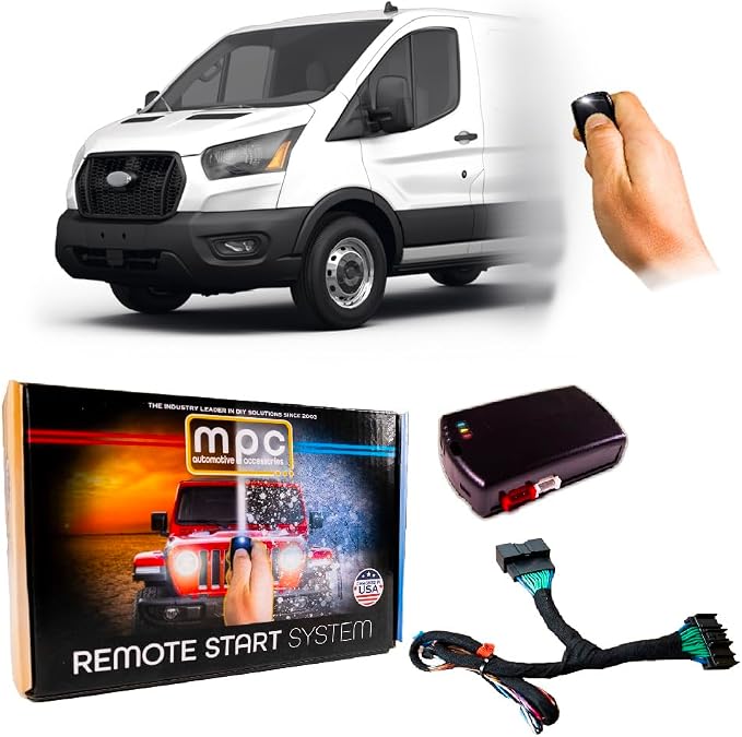 MPC Remote Start Compatible with Ford Transit-150 2020-2023 | Plug and Play | Key to Start Vehicles Only | Lock 3X to Start | USA Tech Support