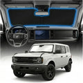for Ford Bronco Sun Shade Windshield Cover - Custom Fit Bronco Accessories 2021-2024 2025 Sunshade Foldable UV Protection & Heat Shield Sun Visor Accessories