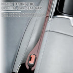 2PCS Car Seat Gap Filler, Seat Side Seam Crevice Blocker Organizer to Prevent Things from Dropping, Drop-Proof Auto Console Gap Guard Stopper Plug, Universal for Vehicles (Brown)