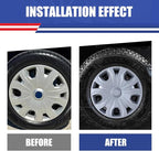 4Pcs 16 2014-2023 Wheel Hubcaps Wheel Cover Fits for Ford Transit | Connect Steel PP Material Snap-On Installation inch Car ReplacementLacquer