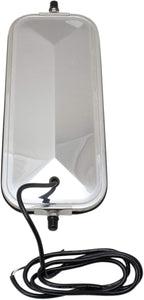 16" x 7" Stainless Steel West Coast Mirror Pair Peak Back Heated for HD Truck