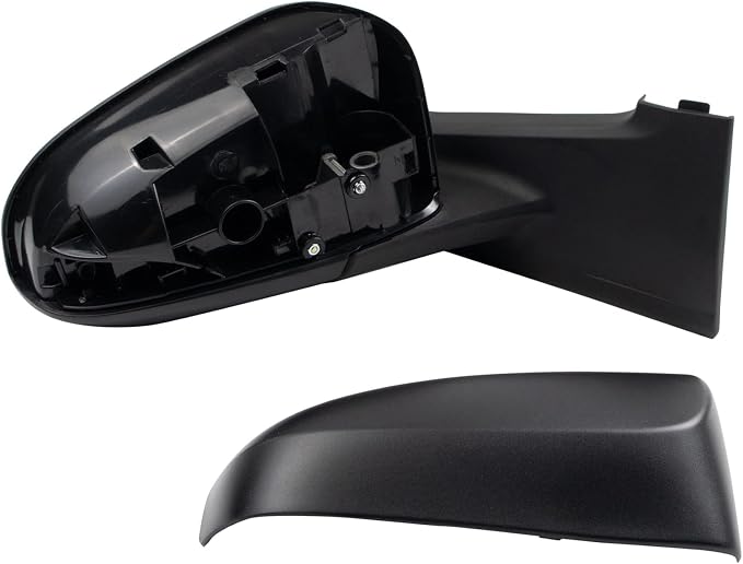 Passenger Side Manual Mirror Textured Black Compatible with 2012-2014 Toyota Yaris TO1321278