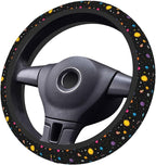 Universal 15-Inch Neoprene Steering Wheel Cover, Non-Slip Breathable Galaxy Space Print Protector, Durable Eco-Friendly Car Interior Accessory for Men and Women, Fits Most Sedans, SUVs, and Trucks