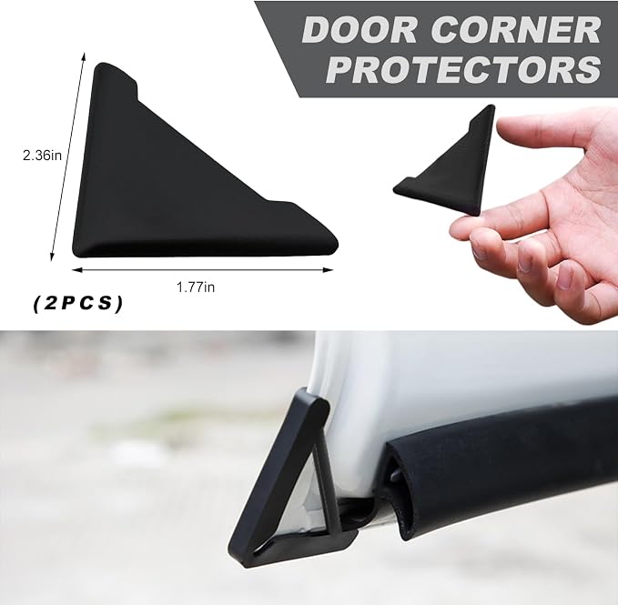 2 PCS Car Door Edge Guards, Anti-Collision Auto Front Door Corner Cover Decor Trim, Anti-Scratch Door Edge Scratch Gaurd Protector for Car Truck SUV, Car Accessories