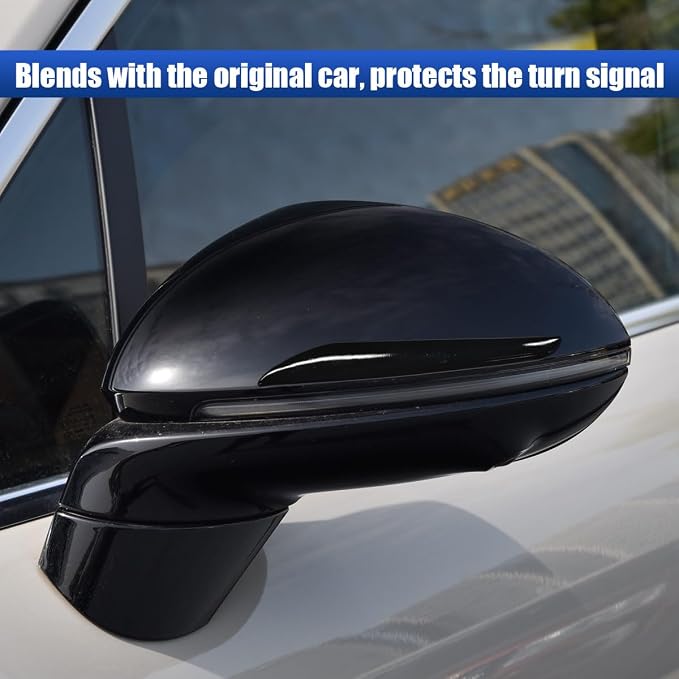 Craedli 2PCS Car Door Edge Guards, Anti-Scratch Car Door Protector, Universal Self-Adhesive Auto Side Door Anti-Collision Trim Strips, Exterior Rearview Bumper Protective Sticker for Cars (Black)