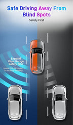 Blind Spot Mirror for Car, Stick-On Blind Side Mirror for Cars, SUVs & Trucks, Adjustable HD Glass Convex Wide-Angle Blindspot Mirrors
