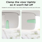 Sunglass Holder for Car Visor, Suede Cloth Magnetic Sunglass Organizer for Car Accessories, 2 Packs, Pastel Green