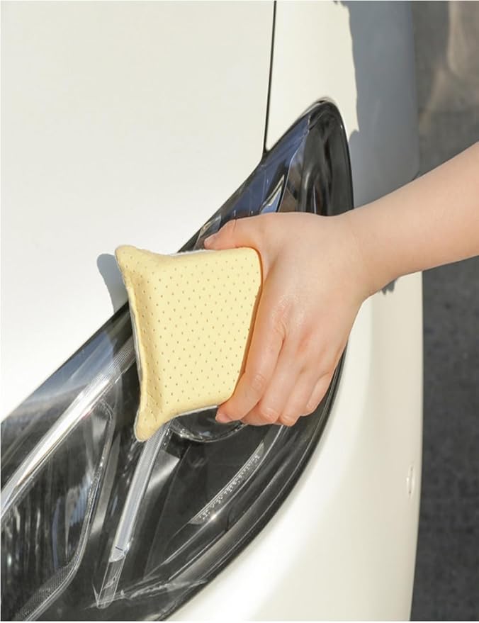 Car Window Defogger Sponge, 2-Pack | Absorbent, Reusable, Non-Scratch Cleaning, For Auto Glass Fog and Steam Removal