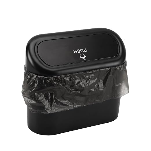 Mini Car Trash Can Bags for Auto Trash Bin, 120 Count Small Garbage Bags Organizer Tear-Resistant, Liner Refills (Vehicle Trash Can is not Included), Black