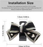 2 Pack Car Purse Hooks, Cute Bow Car Seat Headrest Hook Hanger for Purses and Bags, Space-Saving Car Accessory (Flower)