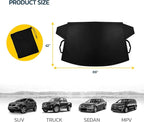 Seal Skin Covers Windshield Cover for Ice and Snow, All Weather Waterproof Snow Cover for Car, Winter Accessories for Sedan, SUV & Trucks (42" x 69")