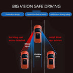 2 PCS Car Blind Spot Mirrors, HD Fan Shaped Glass Frameless Convex Rear View Mirrors, Stick on Adjustable Wide Angle Reverse Assist Mirror, Universal for Car SUV and Truck (Transparent)