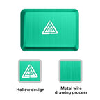 Polodunn for Honda Civic 2022-2025, for Accord/HRV/CRV 2023-2025, for Acura Integra 2023 2024 - Hazard Warning Light Push Button Cover, Emergency Flashers Trim Accessories (Green)