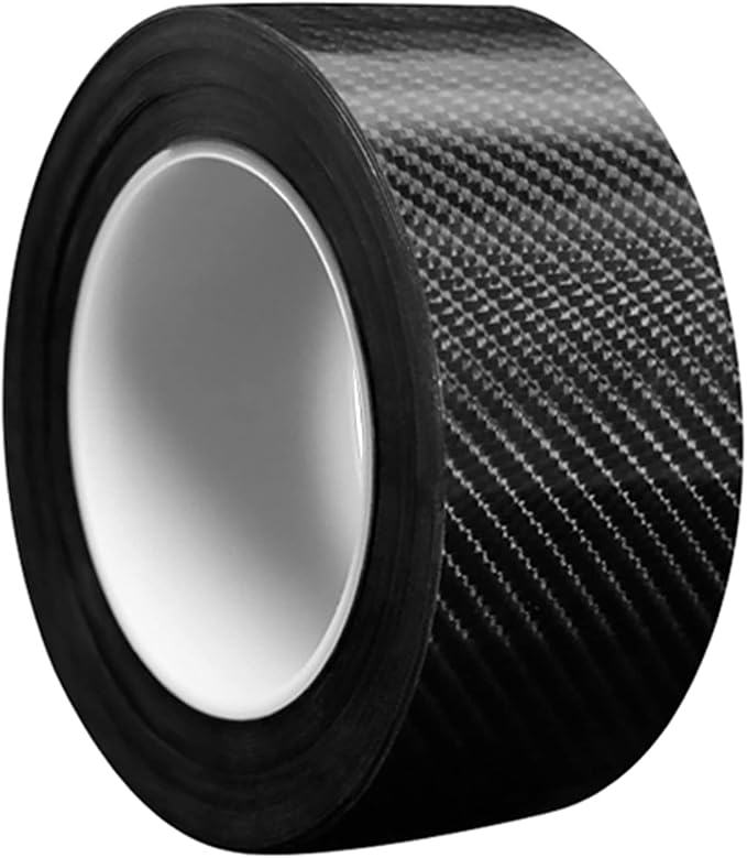 Car Door Edge Guards Door Sill Protector, 2In x 33Ft 5D Carbon Fiber Car Wrap Film, Vinyl Automotive Wrap Film Anti-Collision Fits for Most Car(Black)