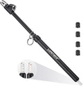 12'' Dual Head Tire Pressure Gauge, Heavy Duty Truck Tire Gauge Range 10-150PSI 1-10Bar for Tire Pressure Checker, Straight-On Tire Air Gauge Extended Tube for Semi Truck, RV, Car, Motorcycle
