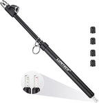 12'' Dual Head Tire Pressure Gauge, Heavy Duty Truck Tire Gauge Range 10-150PSI 1-10Bar for Tire Pressure Checker, Straight-On Tire Air Gauge Extended Tube for Semi Truck, RV, Car, Motorcycle