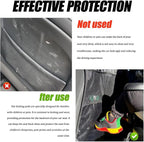 2PCS Kick Mat Backseat Protector, Back Seat Cover for Kids, Premium Waterproof Kick Mats with 2 Pocket Organizer, Automotive Backseat Organizer Waterproof Protective Cover for Car SUV Truck