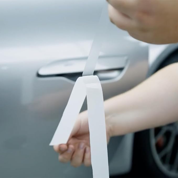 Door Edge Guard Protection Film Roll, 1/2" x 100' - Car or Truck Doors, Protective Barrier Against Minor Scratches, Paint Chips, Door Edge Impact, and Dings - Prevents Damage and Possible Rust