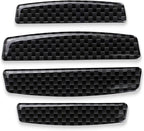 4PCS Universal Car Side Door Edge Guards Protector Real Carbon Fiber Door Edge Guard Protector Trim Molding Crash Scratch Protector Bumper Guard Protector Sticker Anti-Collision Strips