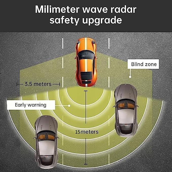 Blind Spot Monitoring System, 24GHz Millimeter Wave Radar Universal Car Blind Spot Detection System, Reversing Radar Parking System