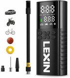 P4 Tire Inflator Portable Air Compressor, 150PSI Electric Air Pump for Car Tires, w/Pressure Gauge&LED Light, 4000mAh Cordless Smart Pump for Car/Motorcycle/Bike/Bicycle/Scooter/Ball/Inflatable